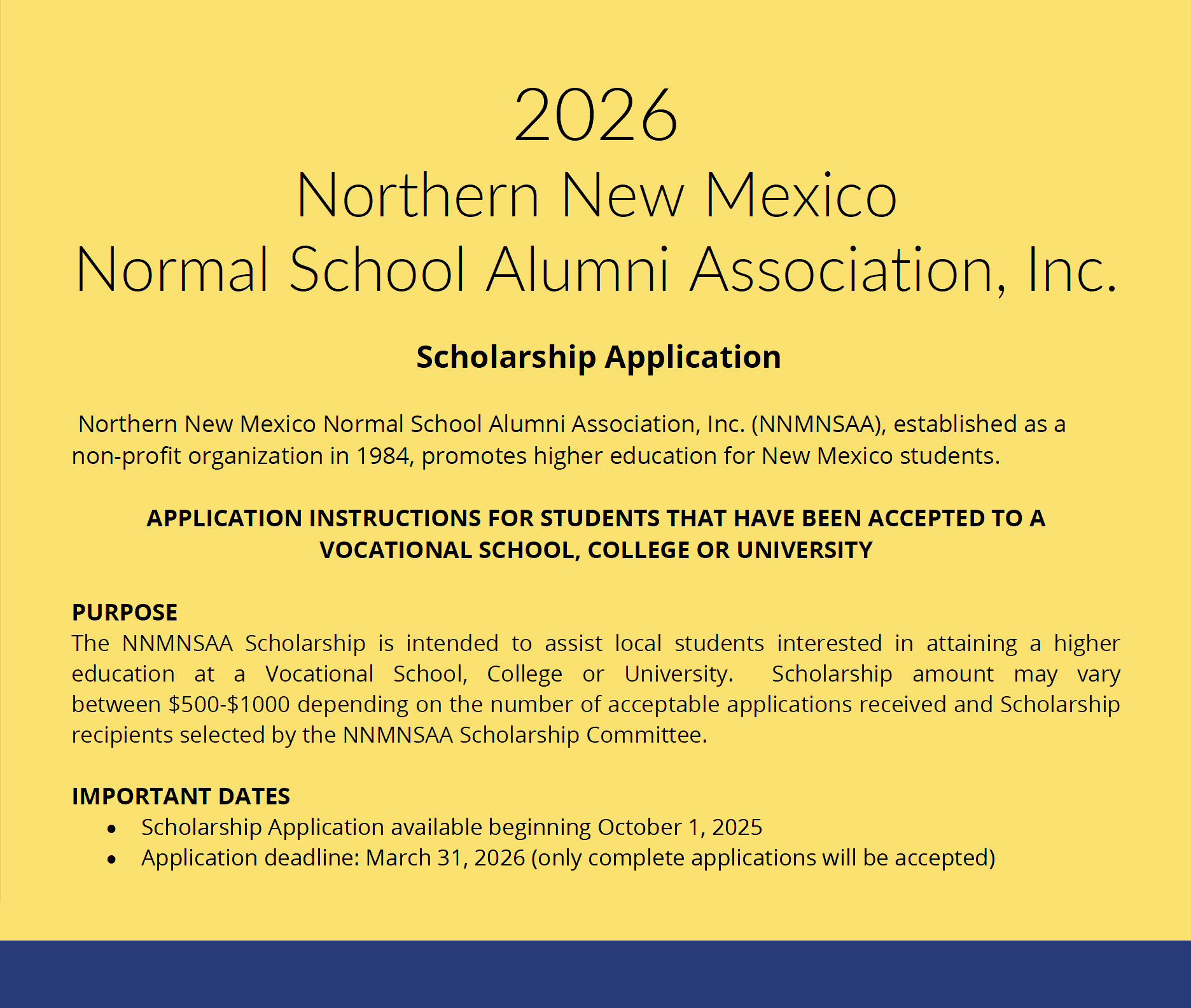 El Rito Alumni Scholarship 2026 image